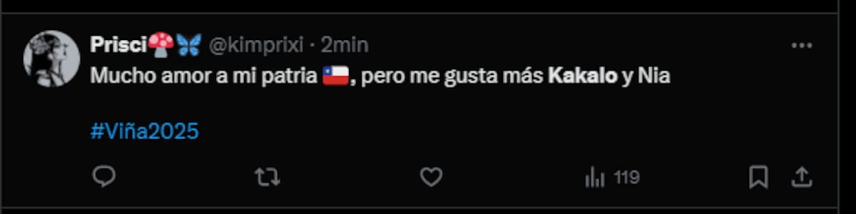Chilena reconoce el talento de Kakalo a pesar del amor a su patria.