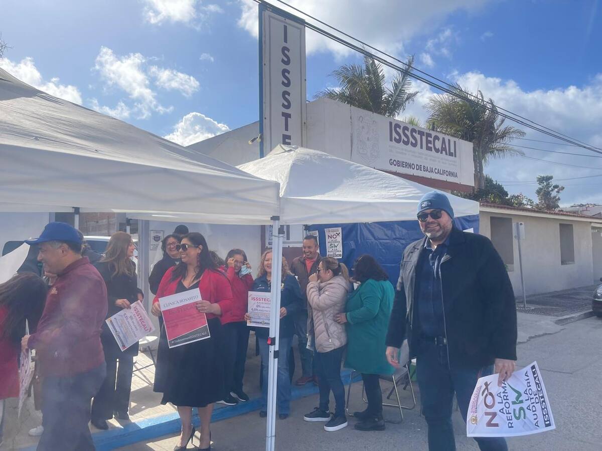 Demandan pago de incremento salarial a las prestaciones así como el retroactivo a trabajadores sindicalizados de Issstecali.