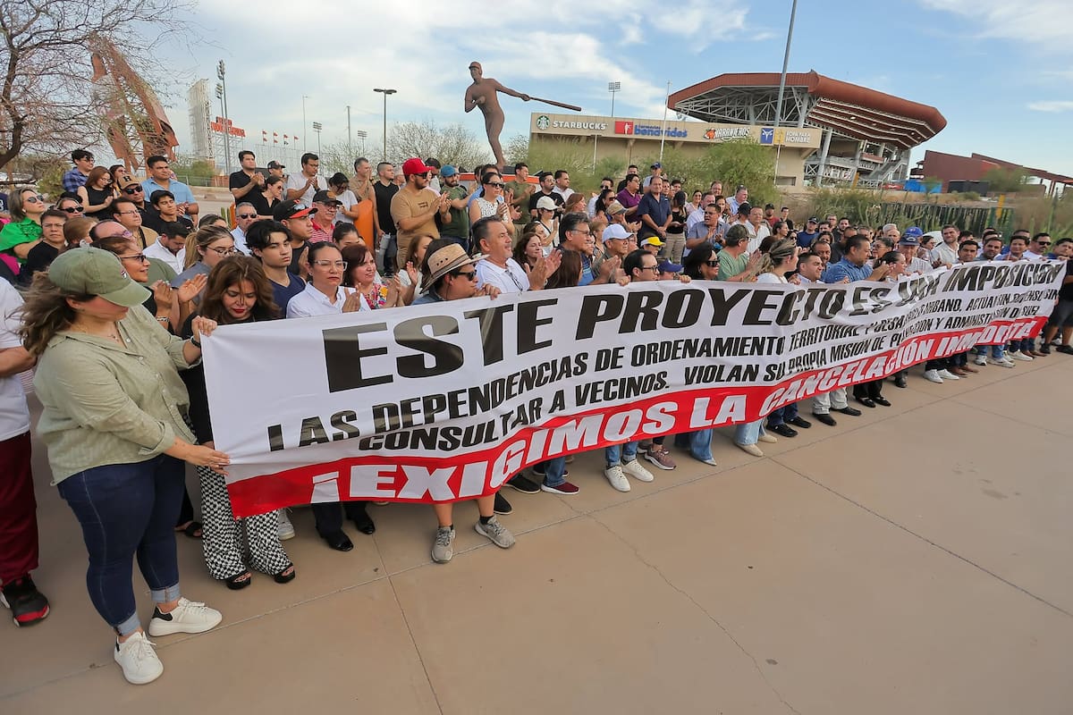 Se manifiestan habitantes del poniente de Hermosillo contra el proyecto Viviendas para el Bienestar