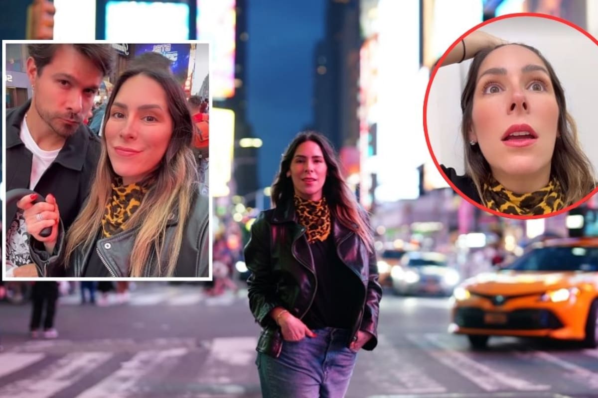 Kristal Cid y Brandon Peniche viven momento de tensión en Nueva York tras presenciar tiroteo en Times Square
