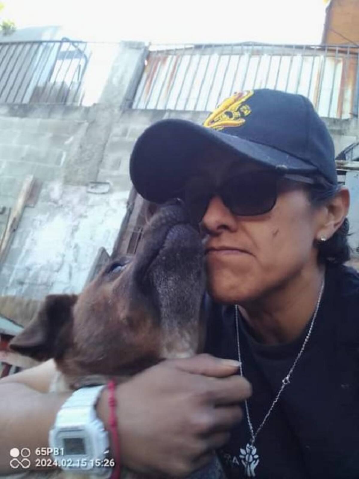 Evangelina Hernández Pérez de la Nube Pet & Rescue resguarda a perros de la calle.