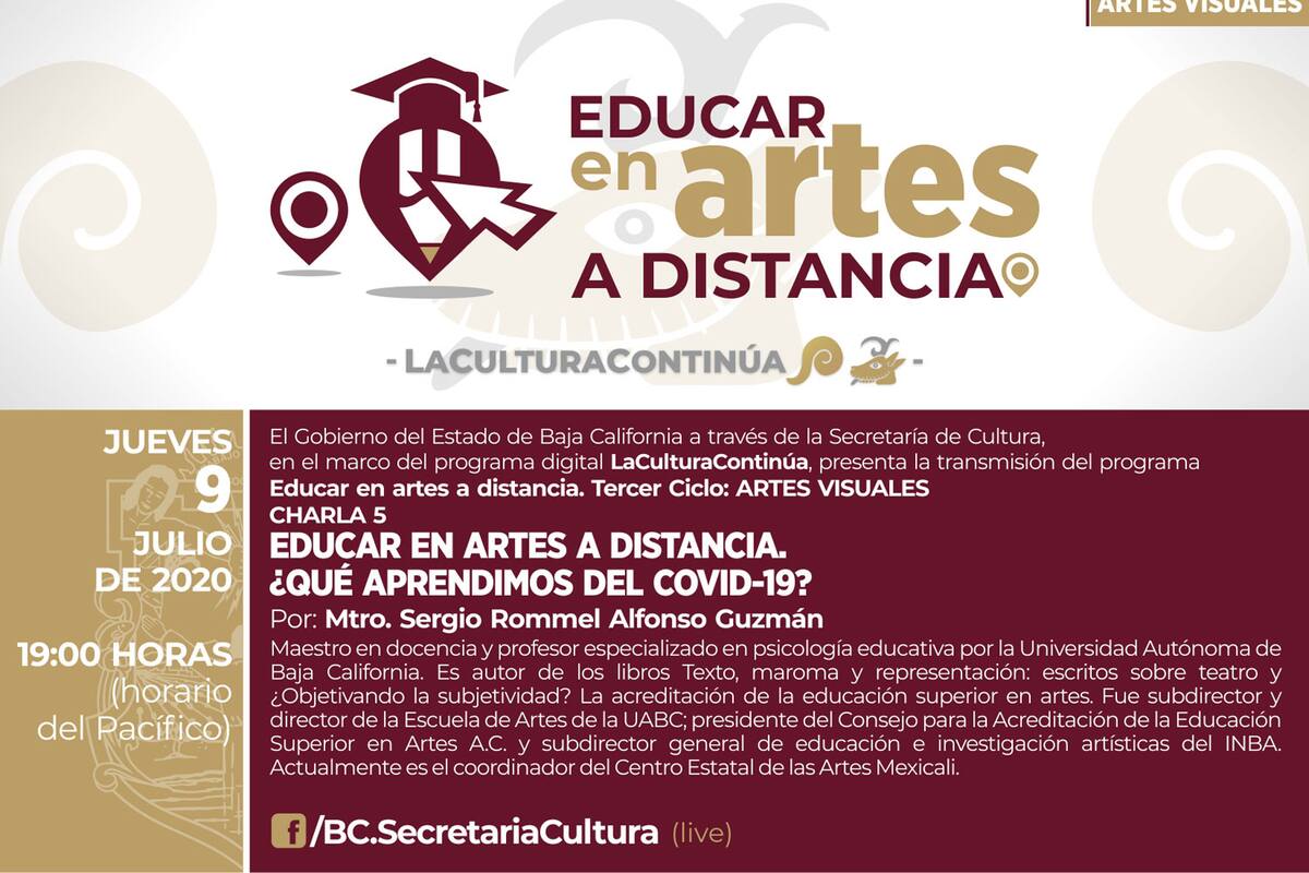 Culminará el tercer ciclo del programa ‘Educar en artes a distancia’