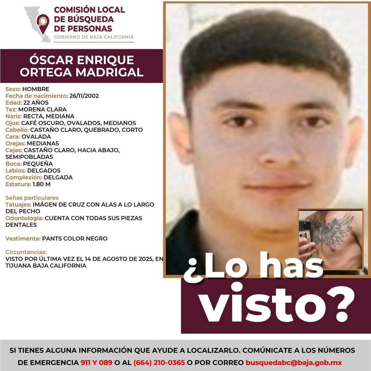 Izbel Madrigal Ortega pidió justicia por su hijo Oscar Enrique Ortega Madrigal, de 22 años, quien fue robado, asesinado y desaparecido tras acordar el intercambio de su vehículo en Tijuana. Foto: Cortesia