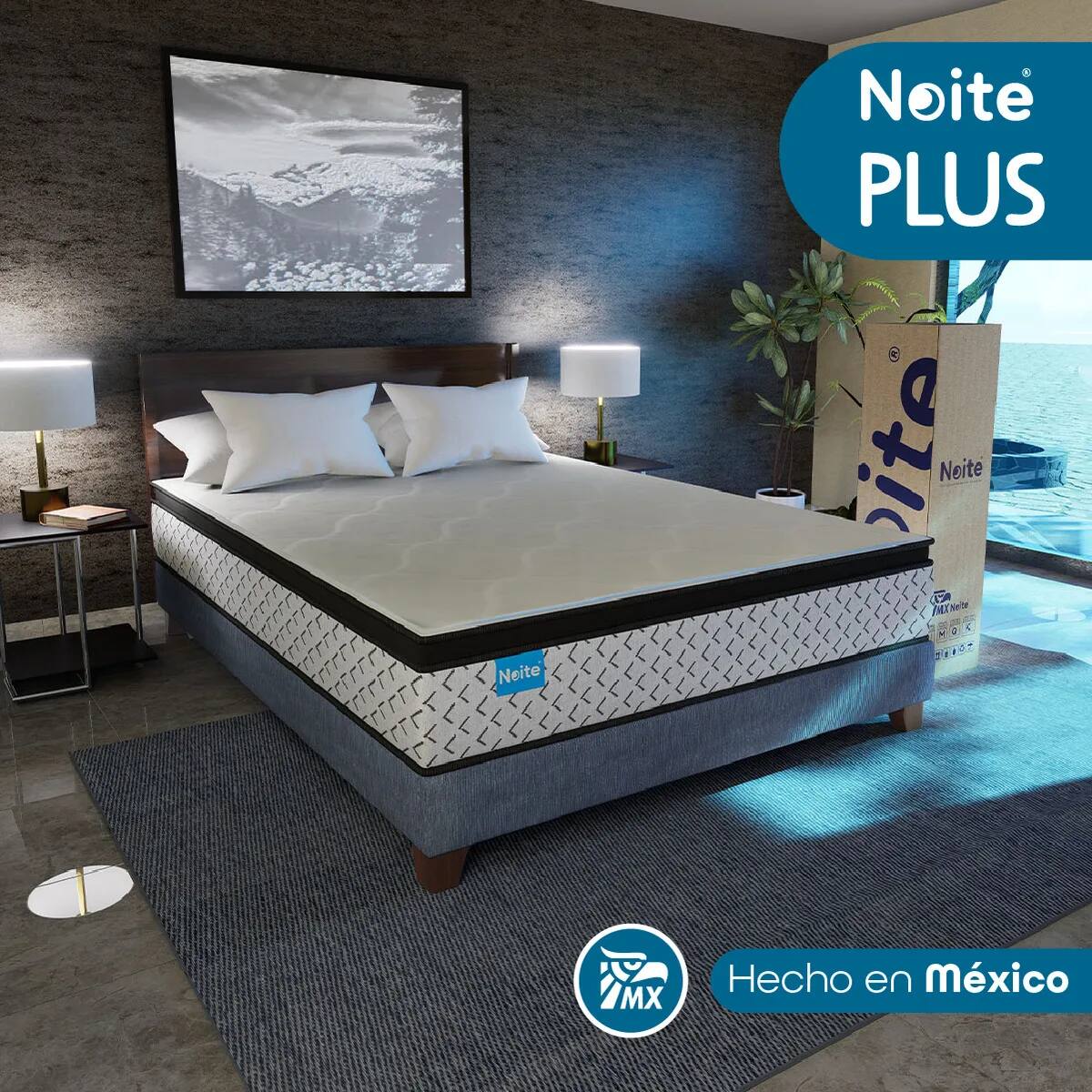 Colchón Matrimonial Noite Plus Con Memory Adapt | Captura Mercado Libre