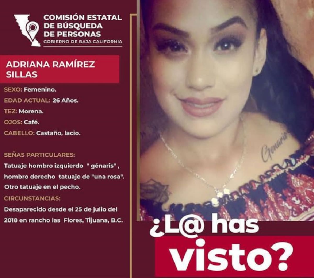 Durante todos estos años a Adriana Ramírez se le buscó en la zona que abarca entre las colonias San Ángel, Michoacán y Artesanal.
