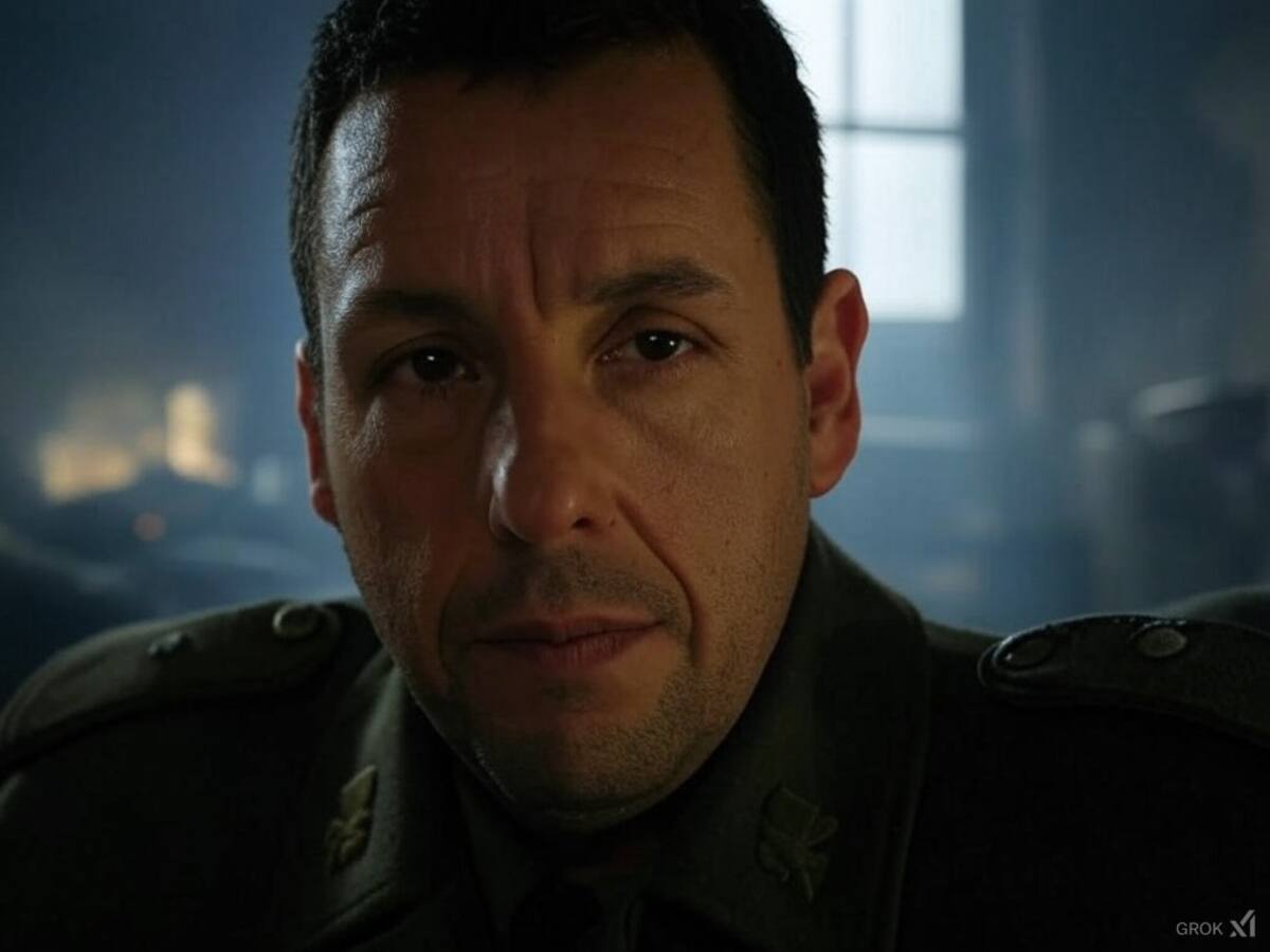Así se vería Adam Sandler como Donny “The Bear Jew” Donowitz en Inglourious Basterds, según Grok.