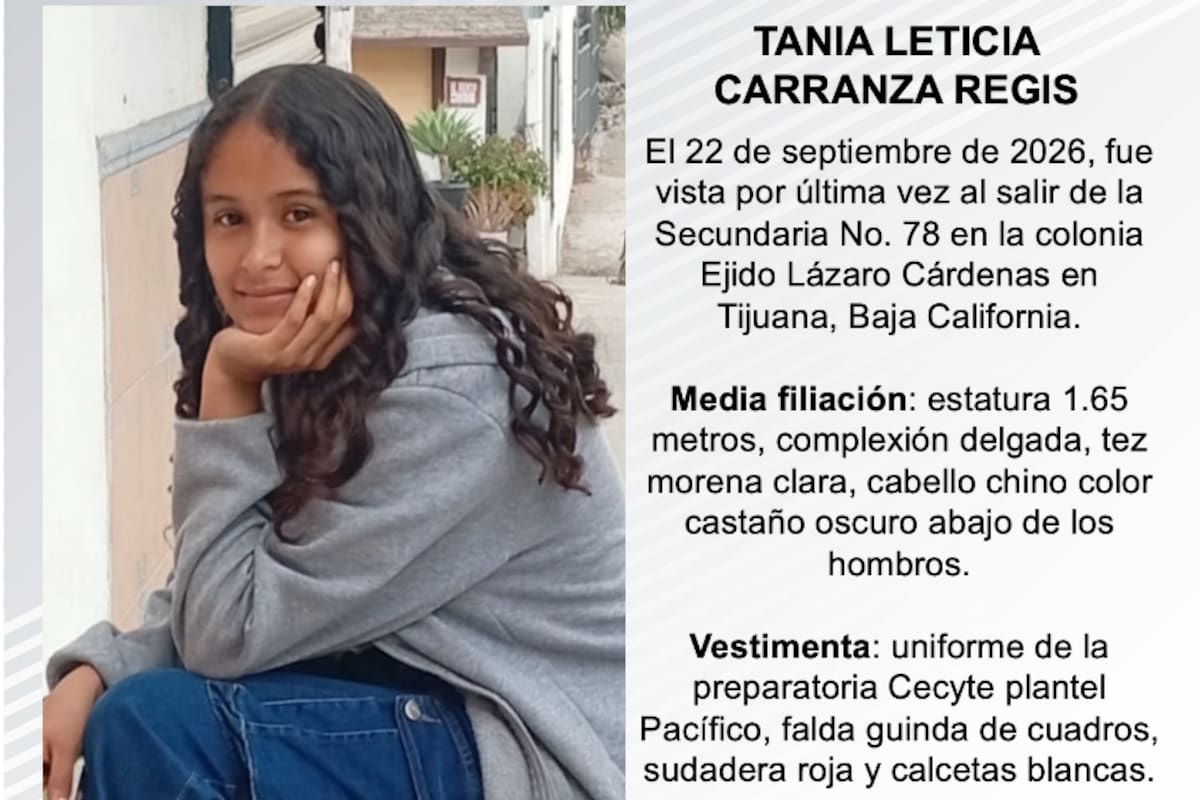 Se busca a Tania Leticia Carranza Regis