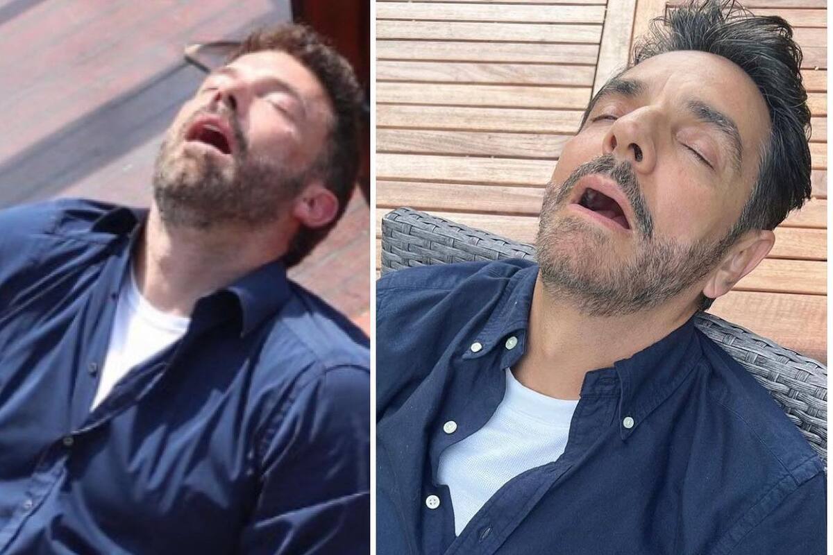 Eugenio Derbez recrea la fotografía de Ben Affleck que se hizo viral en redes sociales