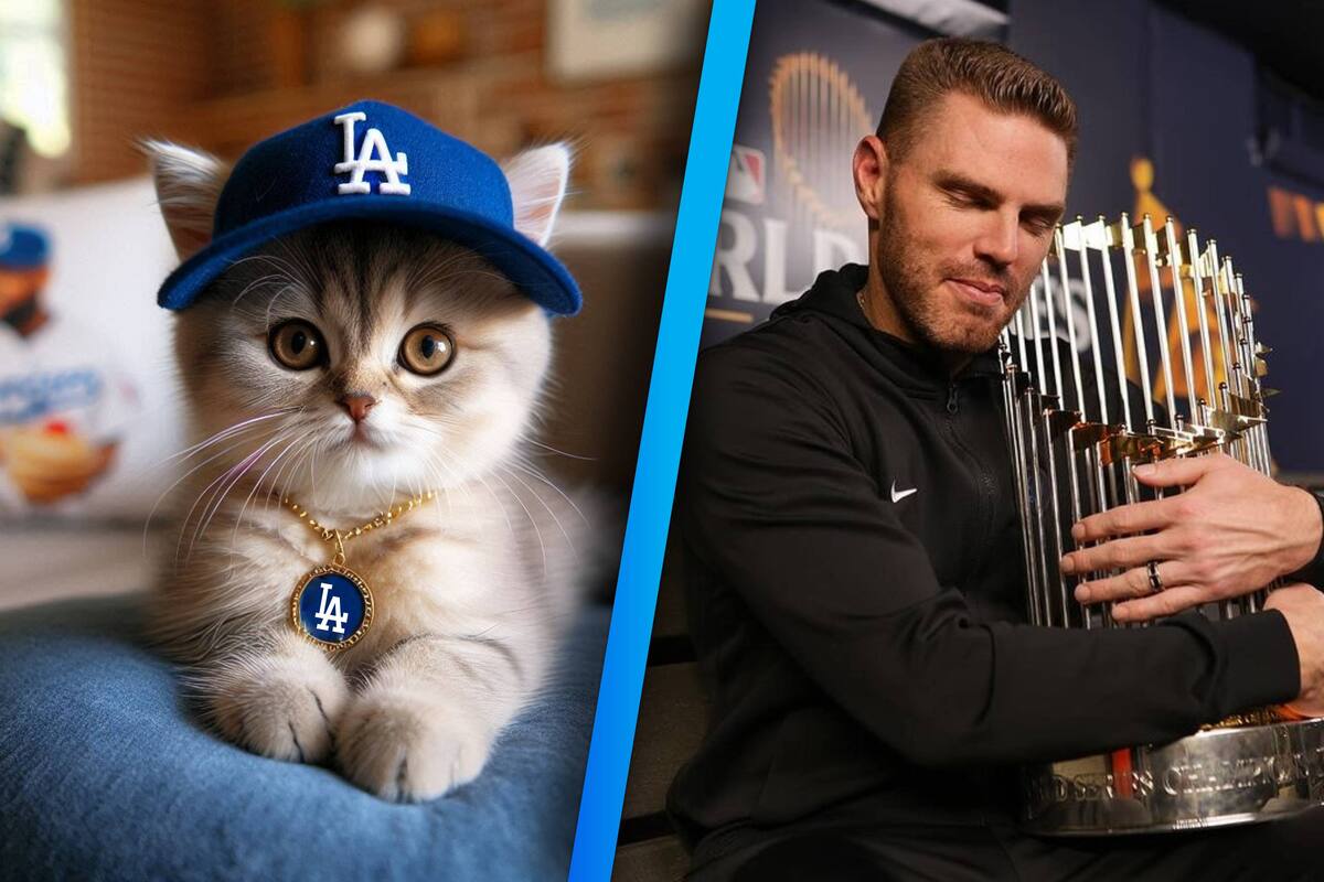 Freddie Freeman adopta un gatito y lo llama en honor al campeonato de los Dodgers