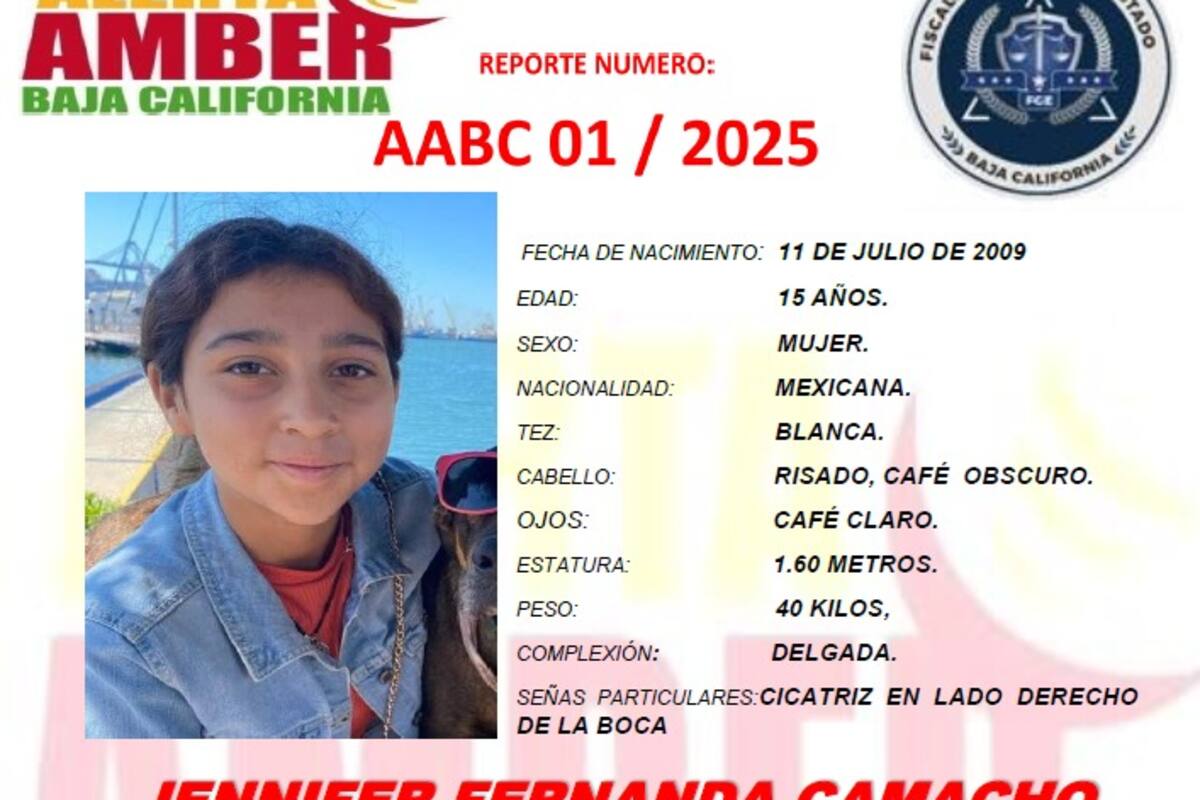 Activan Alerta Amber por Jennifer Fernanda Camacho Osobampo