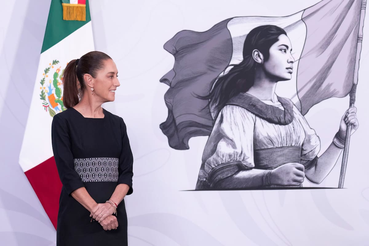La presidenta constitucional de los Estados Unidos Mexicanos, la Doctora Claudia Sheinbaum Pardo en conferencia de prensa matutina en el salón de la Tesorería de Palacio Nacional. | Foto: Juan Carlos Ramos Mamahua/Presidencia
