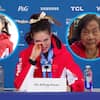 La superestrella china del esquí rompió en llanto al descubrir que su abuela murió momentos después de ganar la medalla de oro en los Juegos Olímpicos de Invierno 2026
