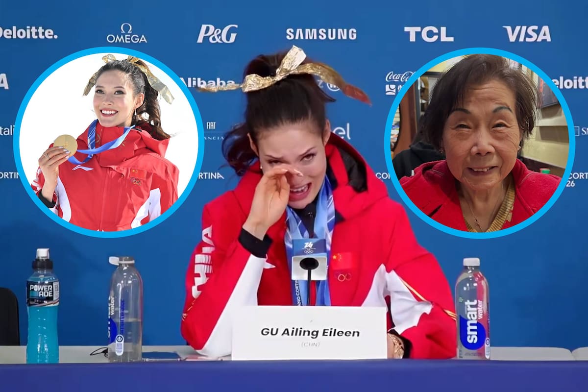 La superestrella china del esquí rompió en llanto al descubrir que su abuela murió momentos después de ganar la medalla de oro en los Juegos Olímpicos de Invierno 2026
