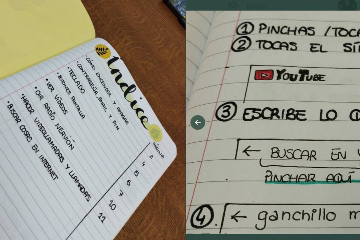 Hace un manual para enseñar a los abuelitos a usar una tablet