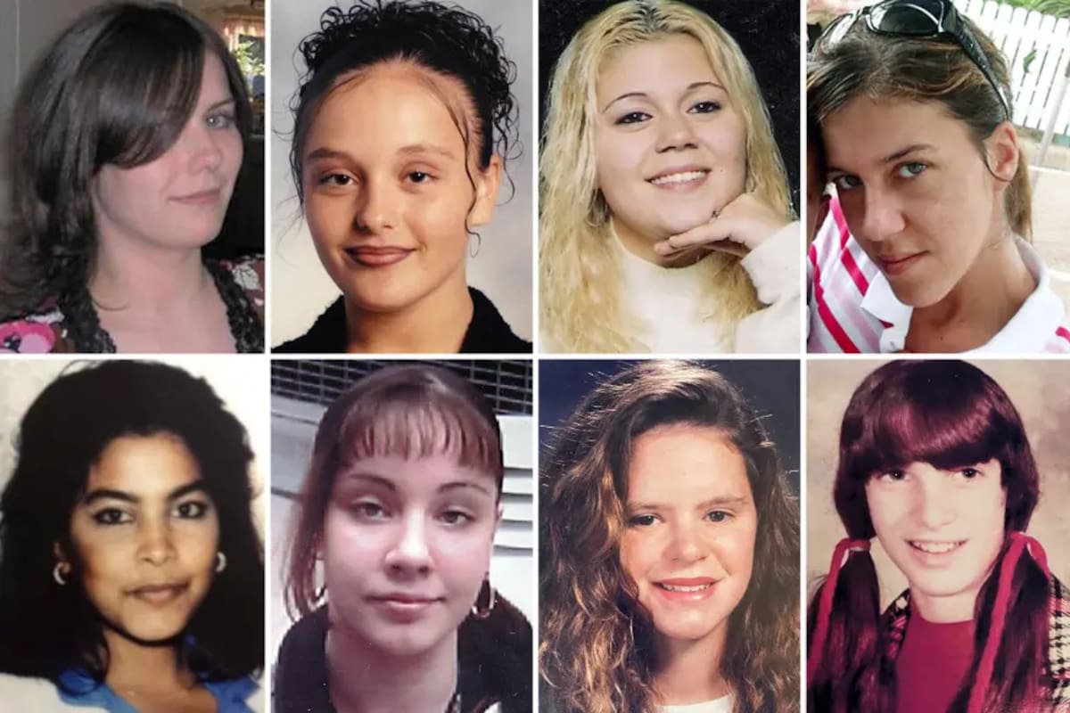 Las víctimas del asesino en serie de Gilgo Beach, Rex Heuermann: (en el sentido de las agujas del reloj desde arriba a la izquierda) Maureen Brainard-Barnes, Melissa Barthelemy, Megan Waterman, Amber Lynn Costello, Karen Vergata, Valerie Mack, Jessica Taylor y Sandra Costilla. Foto: Departamento de Policía del Condado de Suffolk