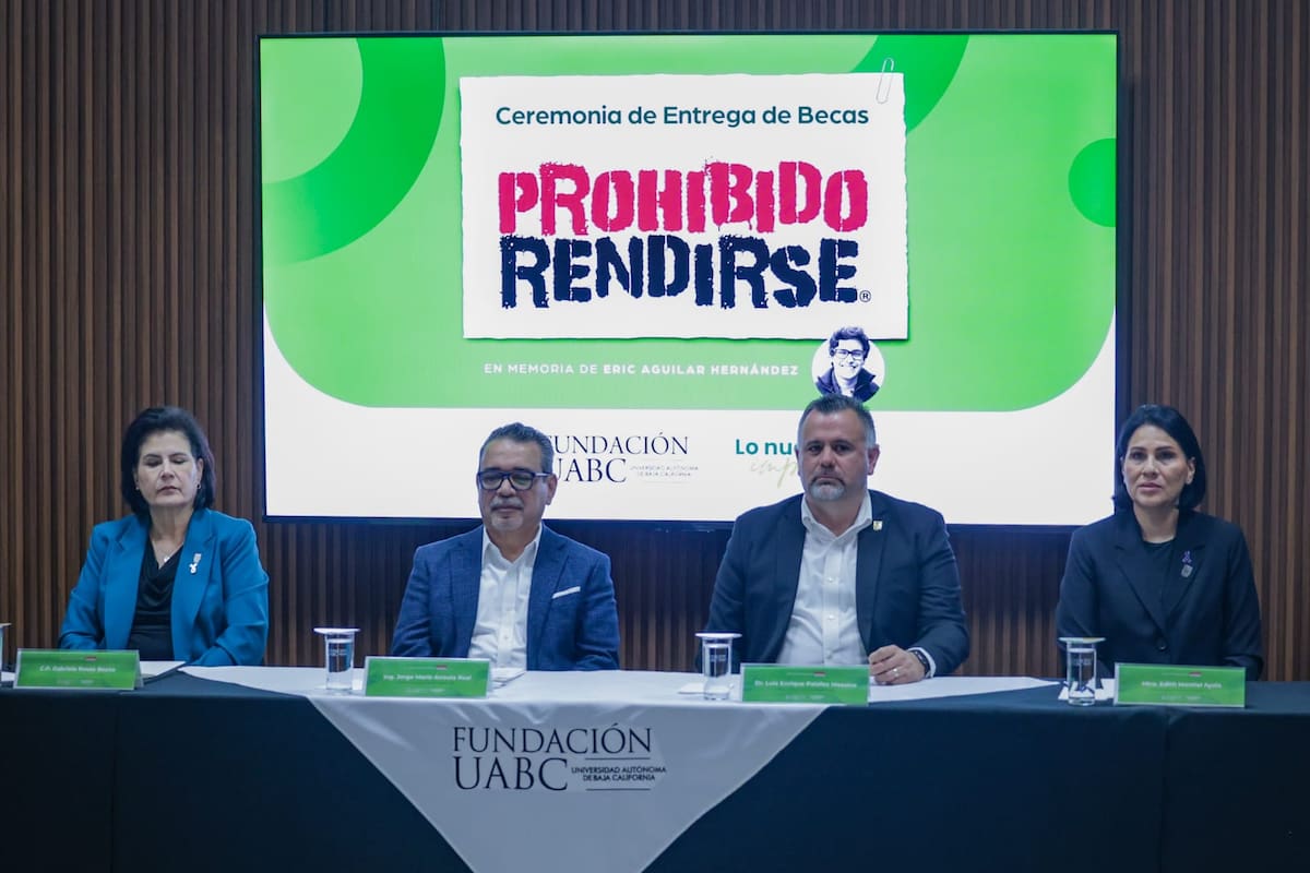 23 estudiantes de UABC reciben la Beca “Prohibido Rendirse”