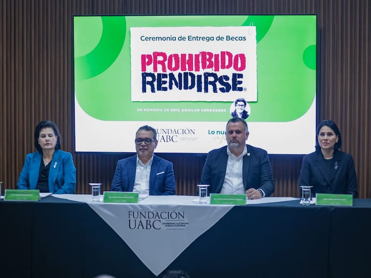 23 estudiantes de UABC reciben la Beca “Prohibido Rendirse”