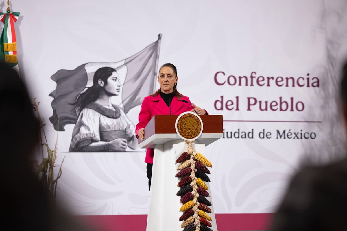 La presidenta Claudia Sheinbaum en su 'Conferencia del Pueblo' del 13 de noviembre del 2025. | Crédito: Presidencia