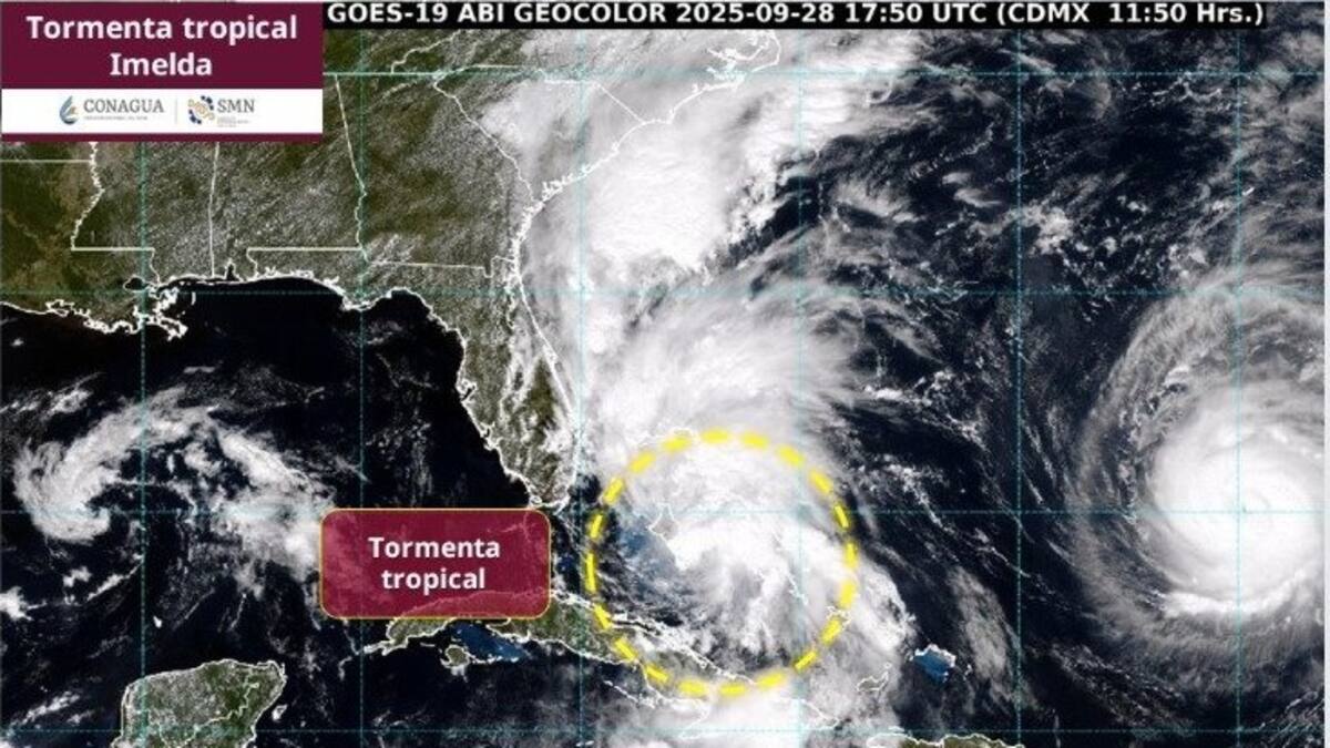 Tormenta tropical Imelda se convertirá en huracán: ¿representa peligro para México?