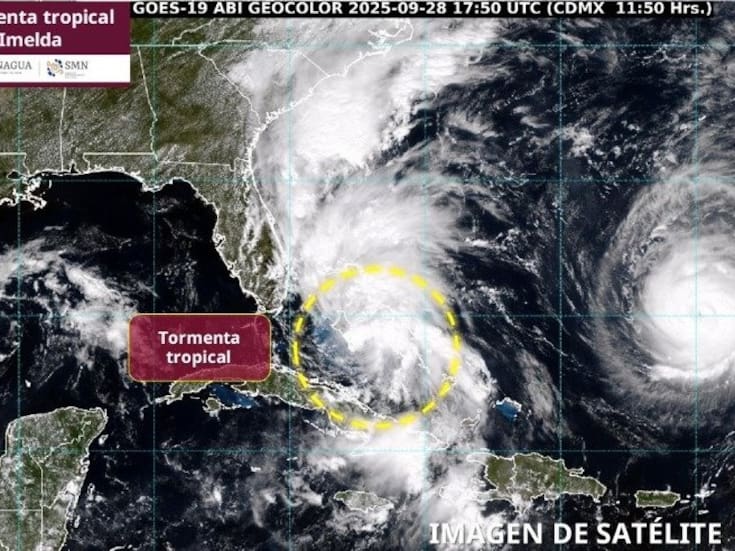 Tormenta tropical Imelda se convertirá en huracán: ¿representa peligro para México?