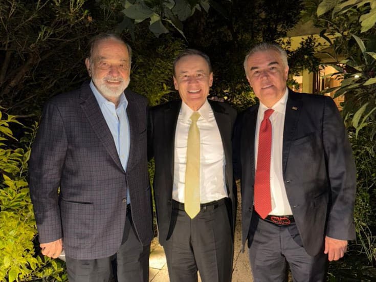 Alfonso Durazo se reúne con Carlos Slim y Francisco Cervantes para revisar proyectos de crecimiento en Sonora