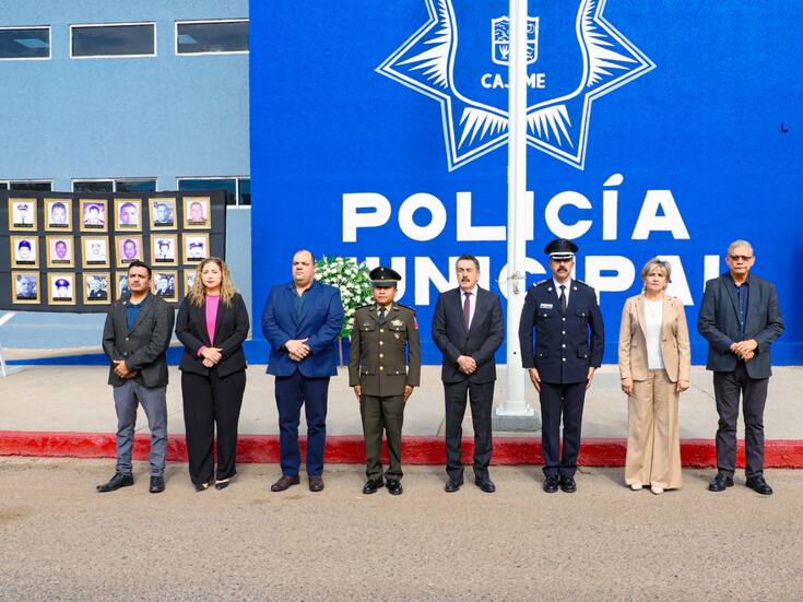 Lamarque reconoce labor y sacrificio de policías durante ceremonia en Cajeme