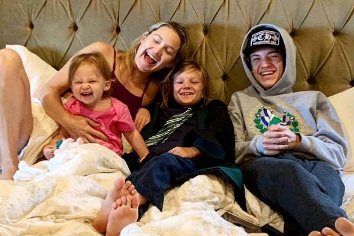 El secreto de Kate Hudson para no enloquecer con tres hijos en pandemia