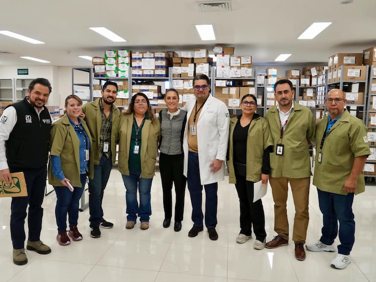 Claudia Sheinbaum realizó una visita no anunciada al Hospital Regional No. 2 de Ciudad Juárez para verificar la distribución de medicamentos