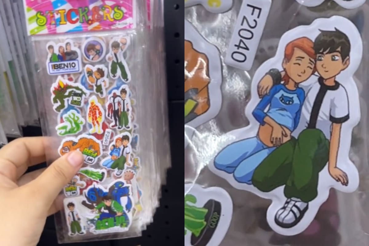 No podrás creer el bizarro ‘sticker’ de Ben 10 que encontró esta joven en una tienda | VIDEO