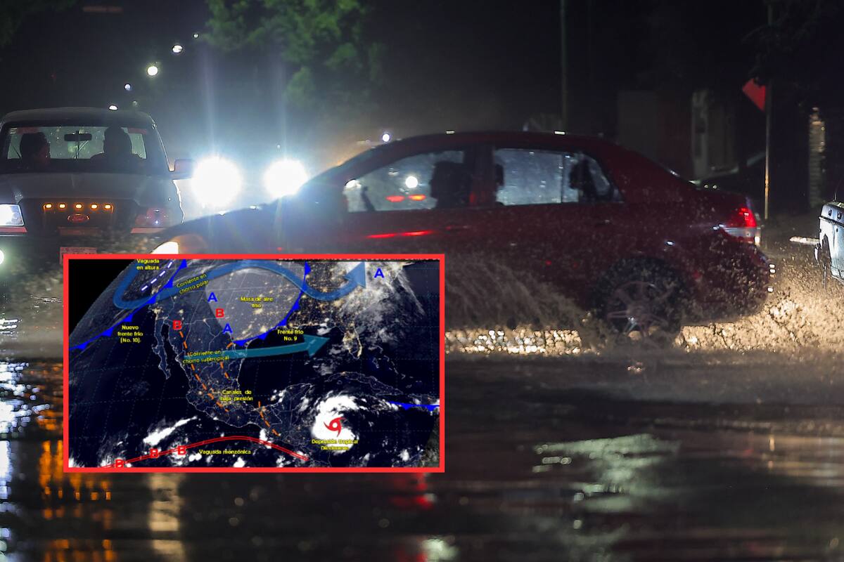 Clima hoy: Frente frío 10 ingresa al Norte y caerán fuertes lluvias al Sur