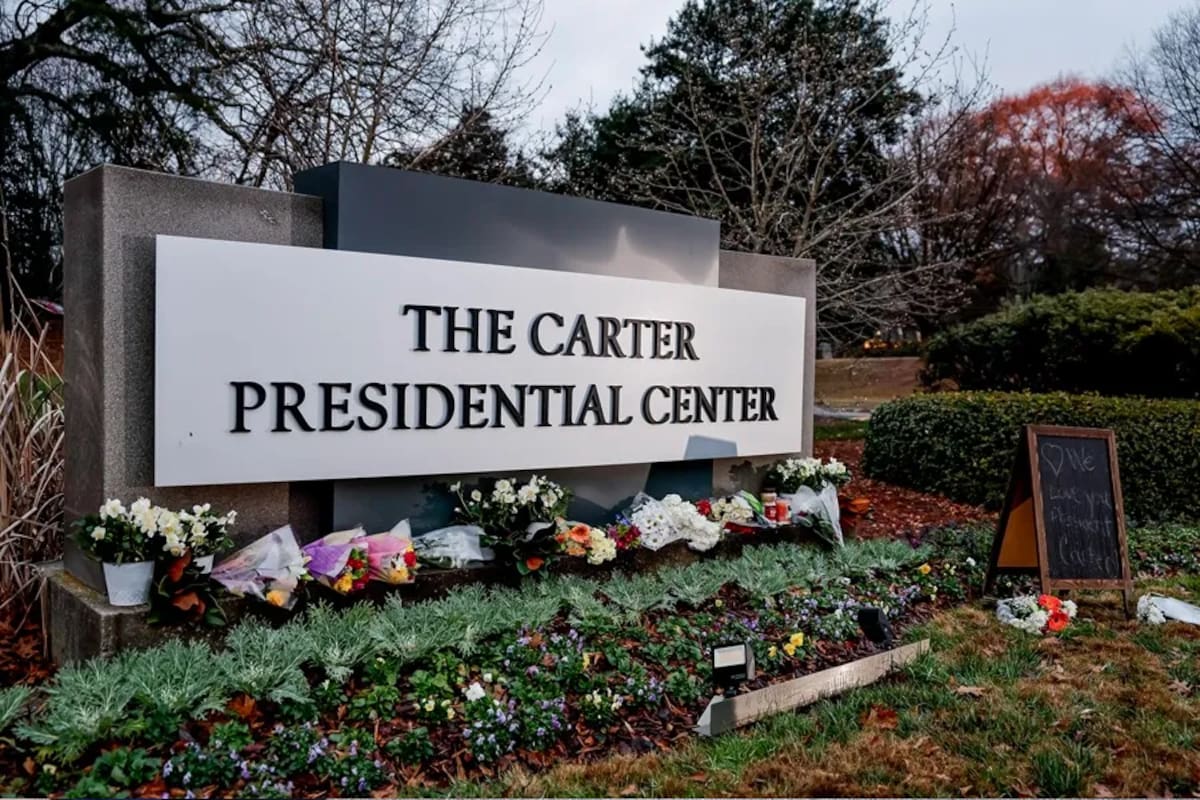 Memorial de flores de Jimmy Carter. / EFE.