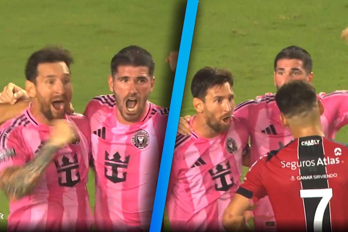 VIDEO: Messi le grita el gol en la cara a jugador del Atlas