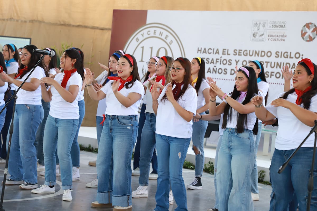 La Escuela Normal del Estado de Sonora “Prof. Jesús Manuel Bustamante Mungarro” (Bycenes) puso en marcha la agenda de eventos para celebrar su 110 aniversario de fundación. FOTO: ESPECIAL