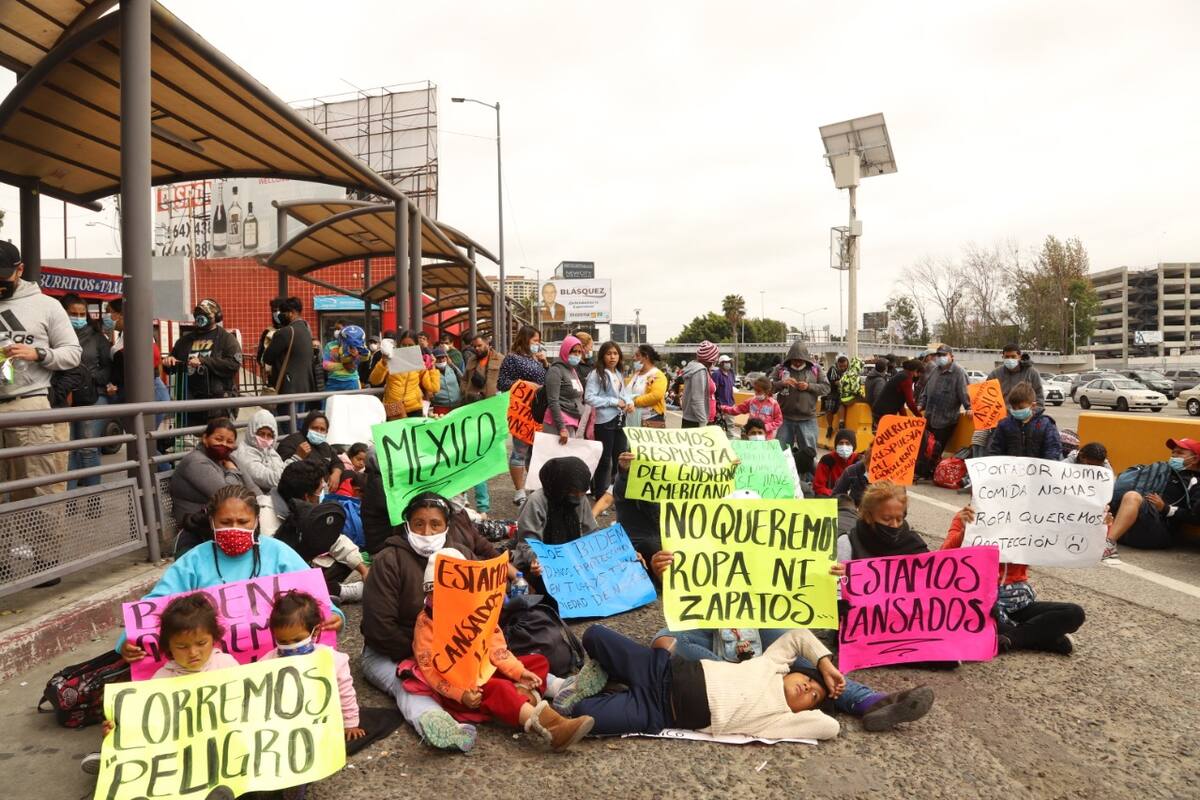 Migrantes piden asilo a Joe Biden