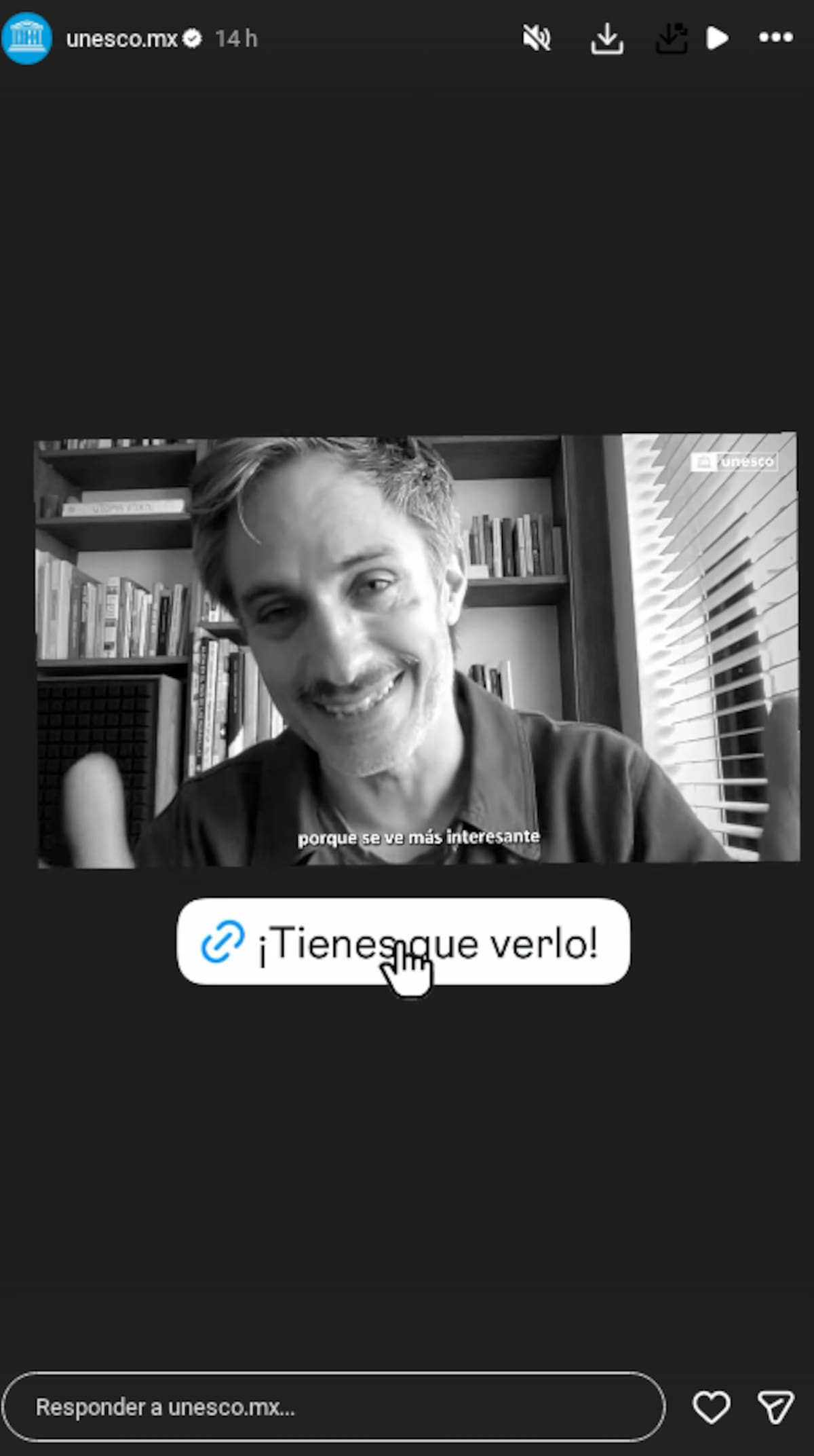 Nombran a Gael García Bernal Embajador de Buena Voluntad de la UNESCO en México | Captura de pantalla