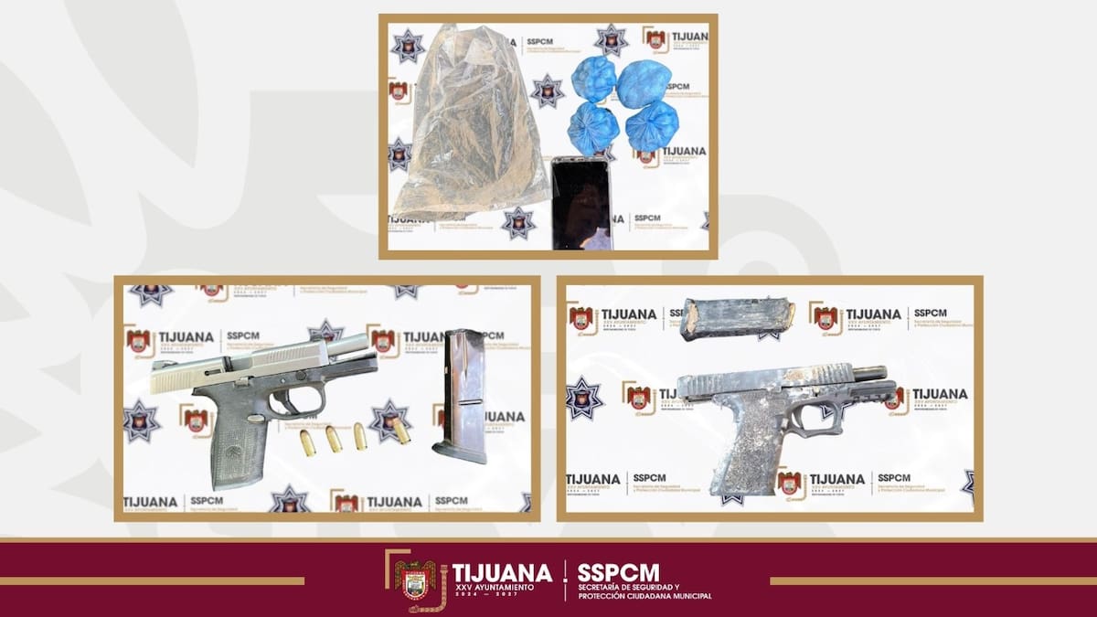 Los detenidos abrieron fuego contra agentes municipales luego de una persecución, lo que derivó en su neutralización y en el aseguramiento de armas, droga y una motocicleta. Cortesia