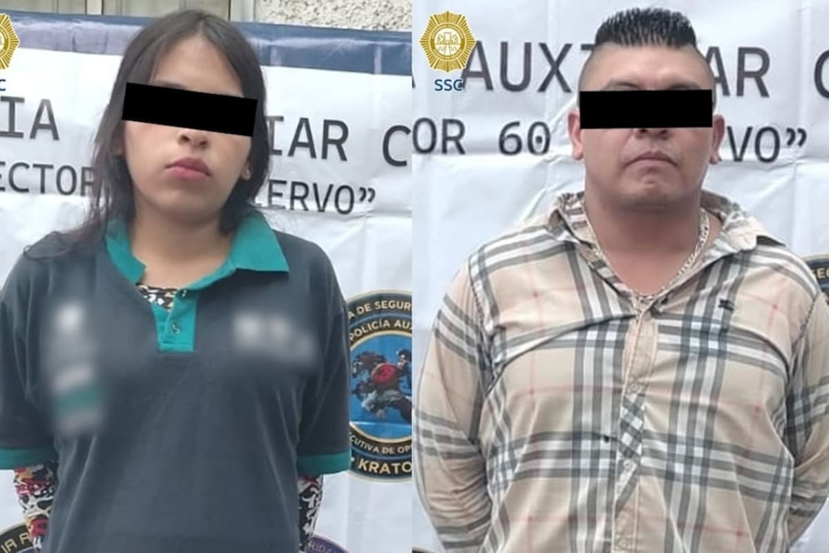 CDMX: Detienen a pareja que se hacía pasar por empleados del gobierno para extorsionar y amenazar vecinos de Alcaldía Venustiano Carranza