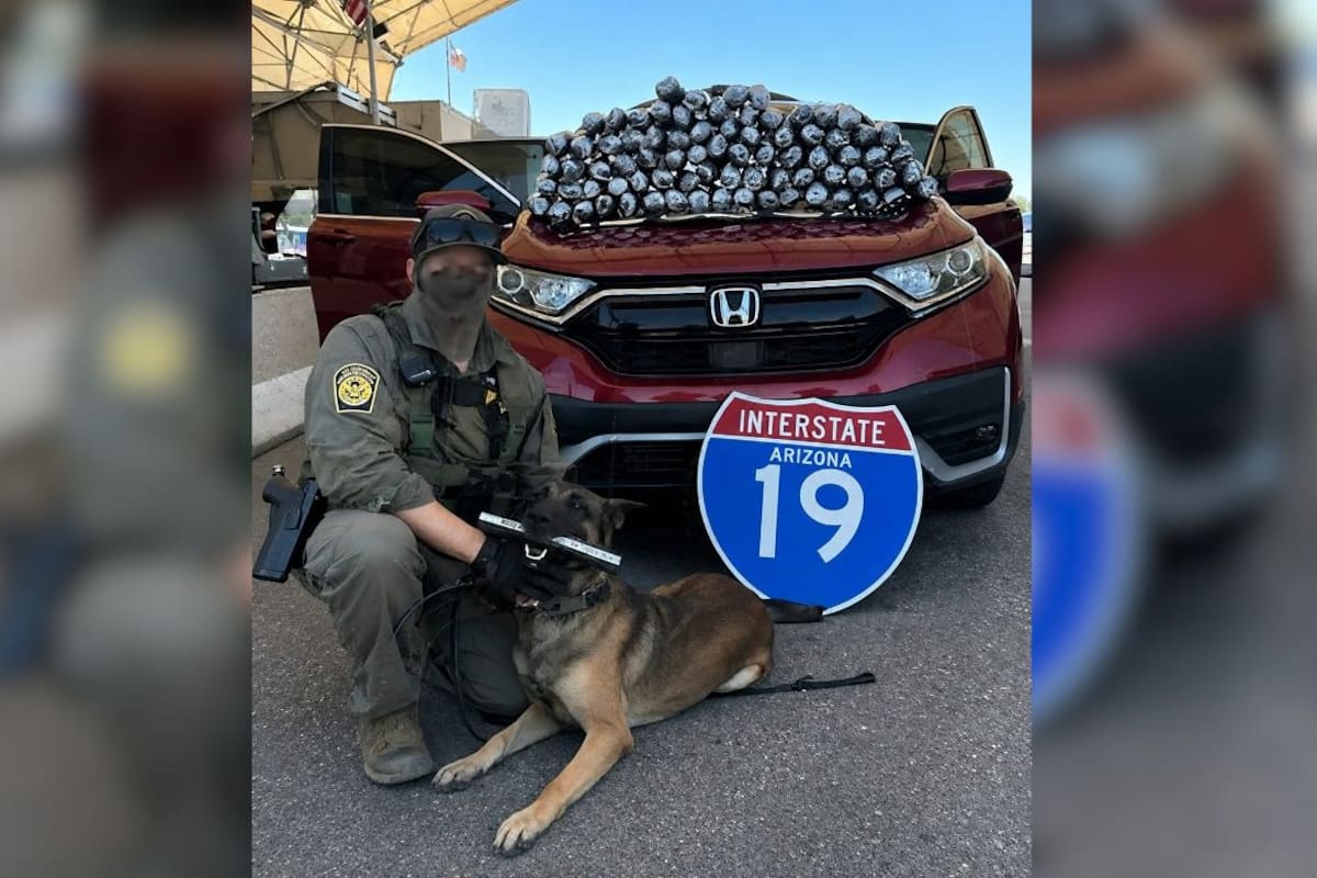 Decomisan 37 kilos de metanfetamina en punto de revisión migratorio de Arizona