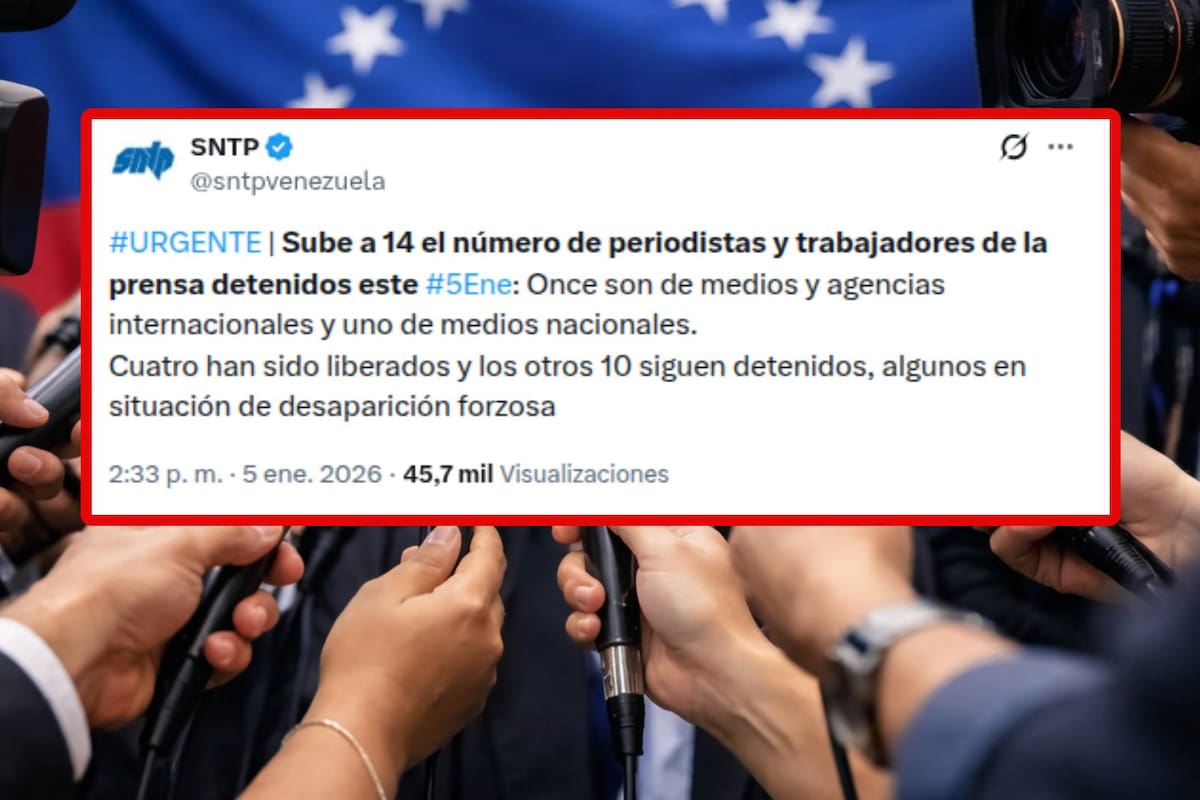 “Revisaron sus teléfonos celulares y exigieron las claves de acceso”: Sube a 14 el número de periodistas y trabajadores de la prensa detenidos en Venezuela; 11 de ellos son de agencias internacionales, según denunció Sindicato Nacional