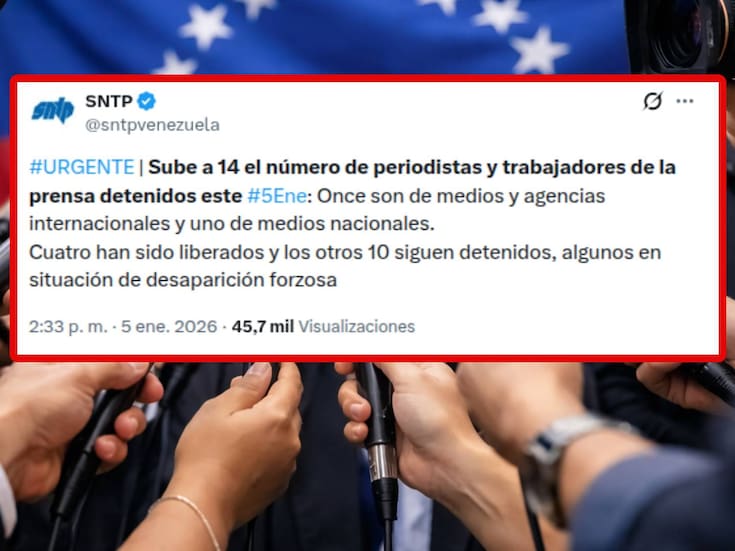 “Revisaron sus teléfonos celulares y exigieron las claves de acceso”: Sube a 14 el número de periodistas y trabajadores de la prensa detenidos en Venezuela; 11 de ellos son de agencias internacionales, según denunció Sindicato Nacional
