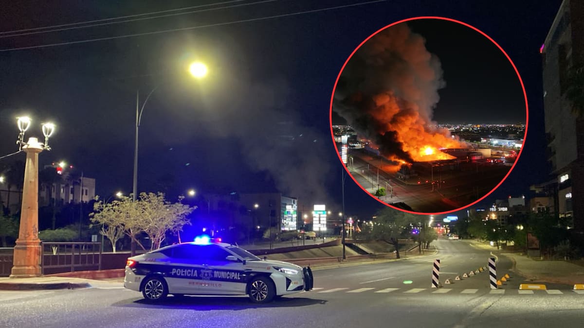 Rutas alternas por incendio en Sam’s Club Hermosillo: Calles cerradas en la zona de Paseo del Río y Reforma