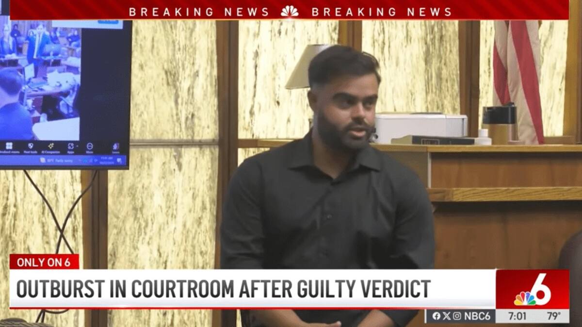 Sergio Berben, novio de la víctima, testificó sobre el asesinato de su novia en 2020. | Crédito: Youtube/NBC 6 South Florida