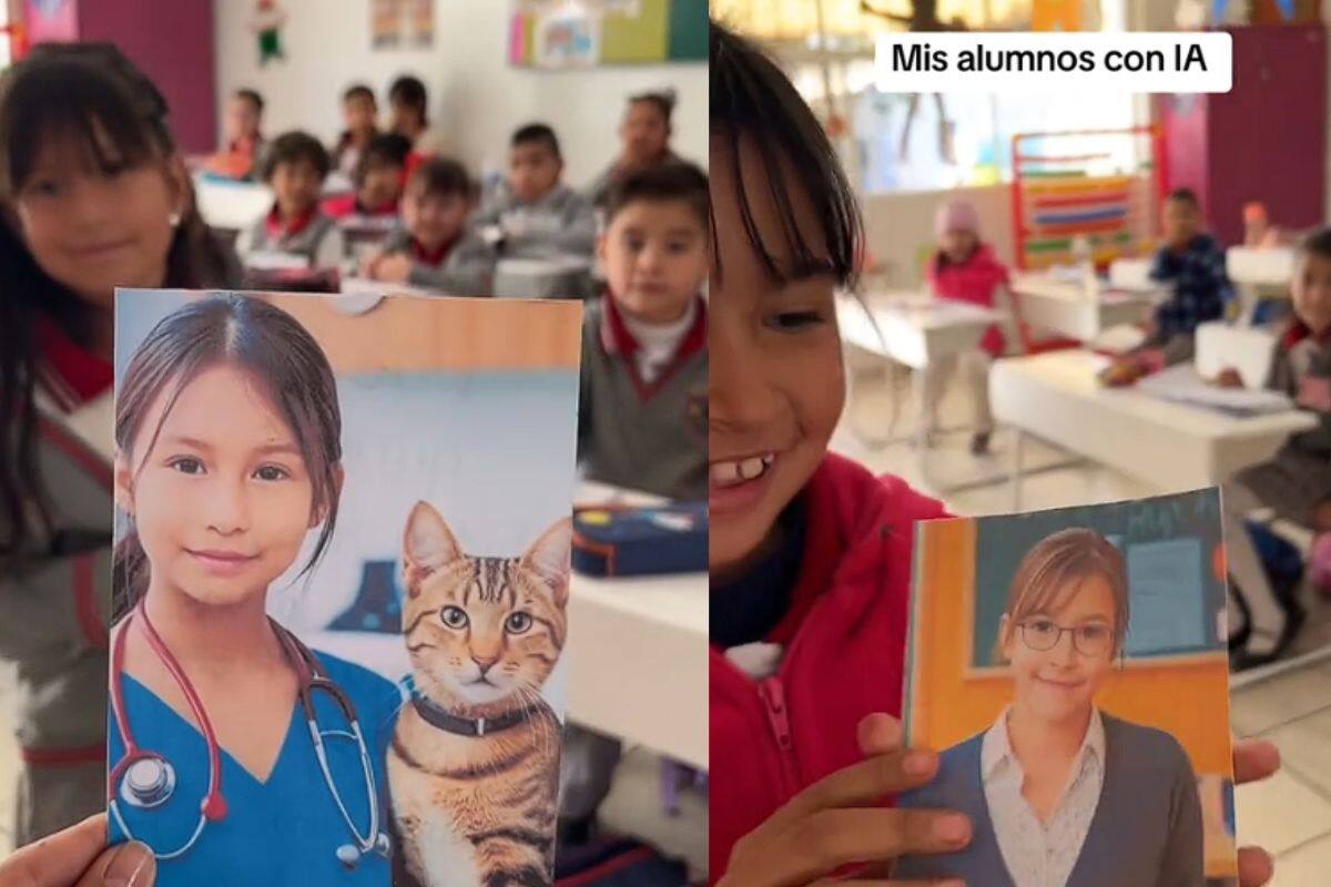 “Lo vas a lograr”: Maestra recrea una versión del futuro de sus alumnos con inteligencia artificial