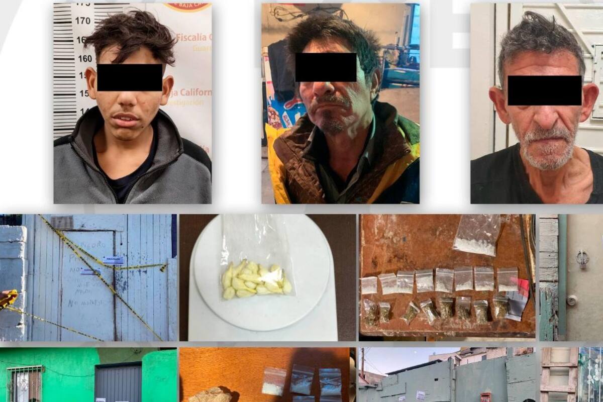 FGE detiene durante cateos en Tijuana y Rosarito a presuntos narcomenudistas