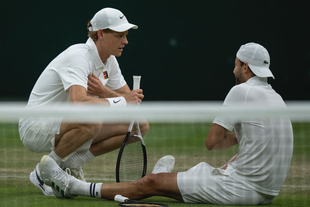 Jannik Sinner avanza a Cuartos de Final de Wimbledon luego del abandono de Grigor Dimitrov