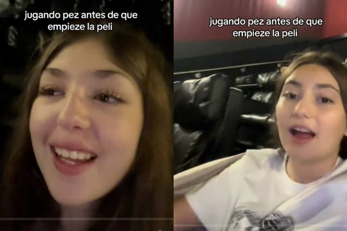 Amigas realizan reto viral en una sala de cine: gritan cada vez más fuerte la palabra “pez”