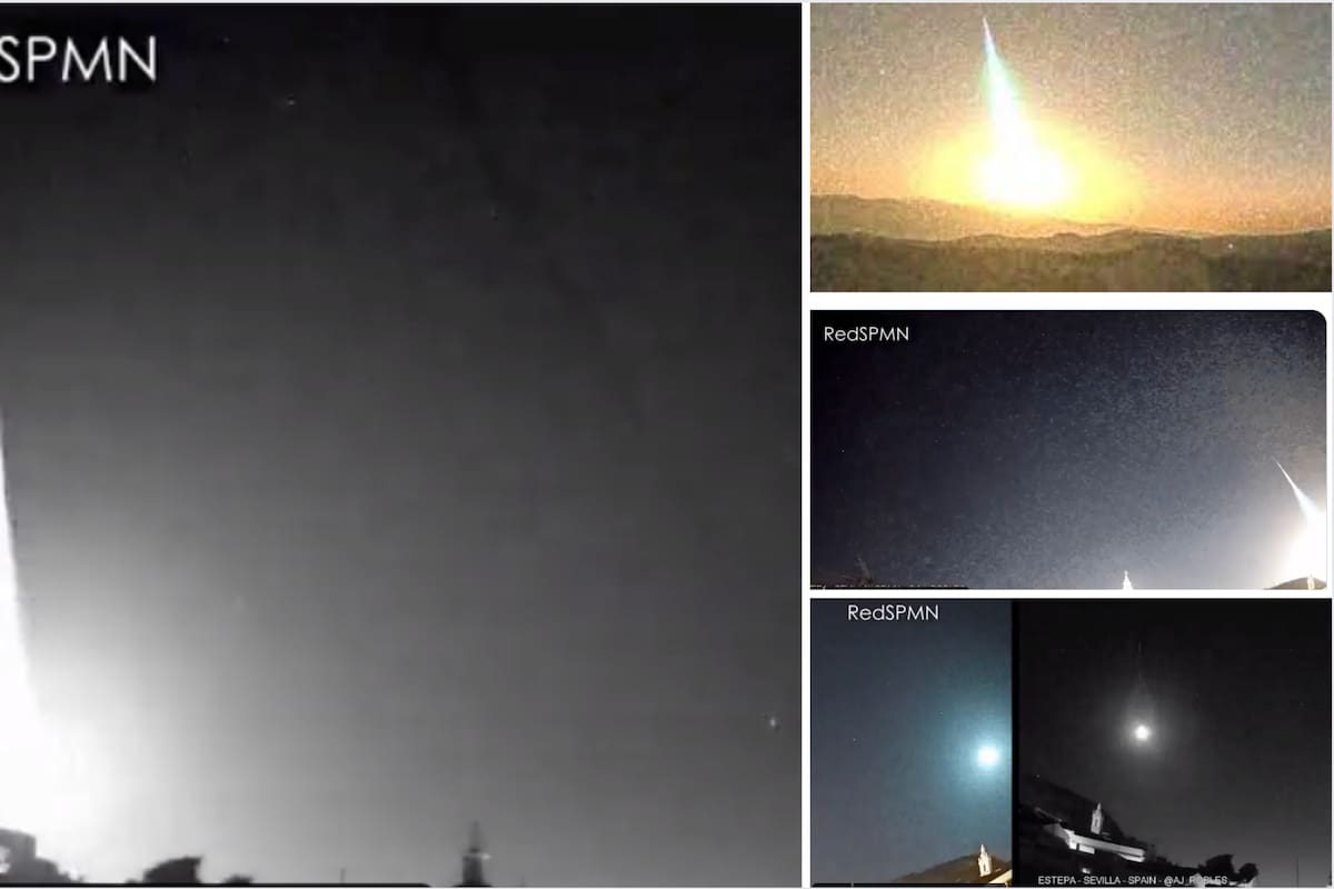 VIDEO: Captan impresionante meteorito en España