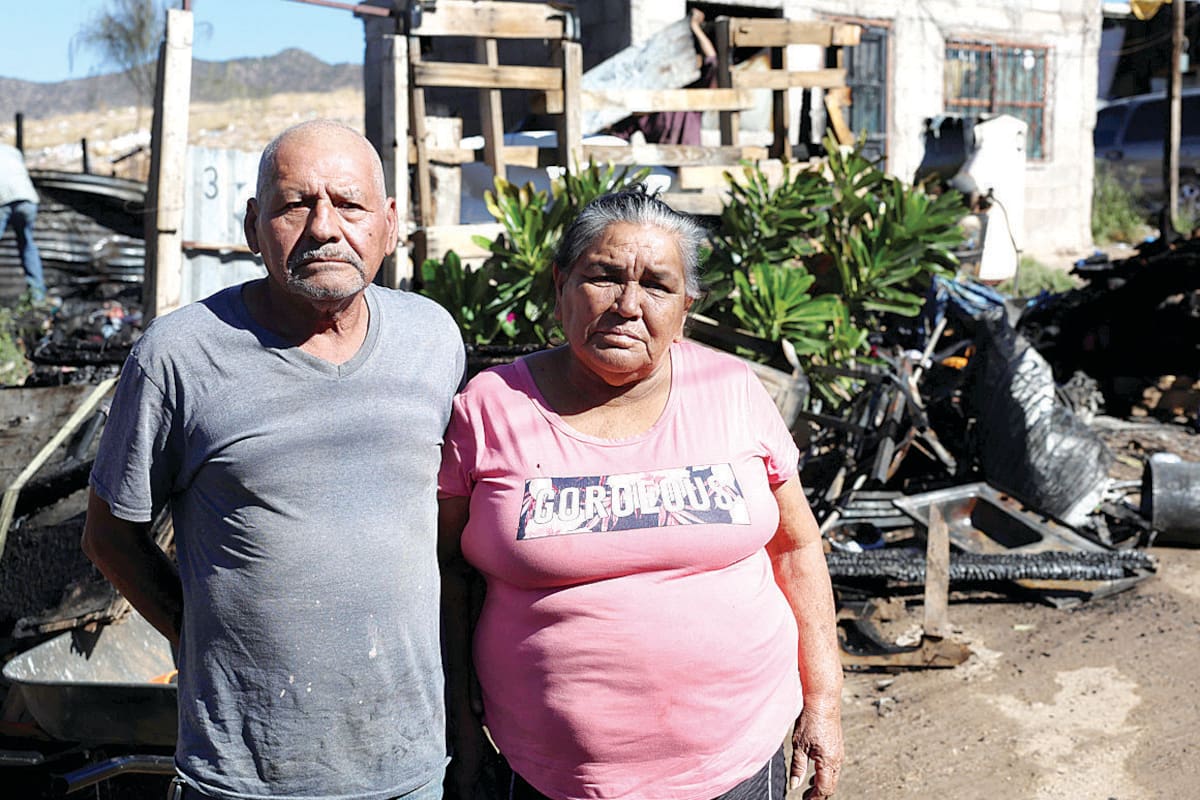 Incendio en la invasión Guayacán deja a dos familias sin hogar en Hermosillo: Piden apoyo a la comunidad