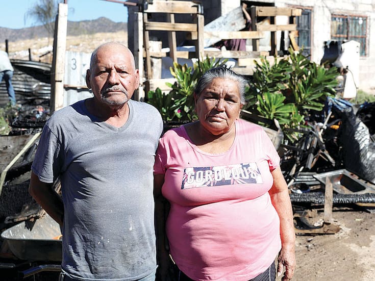 Incendio en la invasión Guayacán deja a dos familias sin hogar en Hermosillo: Piden apoyo a la comunidad