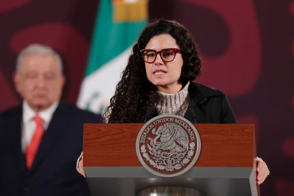 Fotografía de archivo de la secretaria de Gobernación, Luisa María Alcalde. | EFE/ Isaac Esquivel